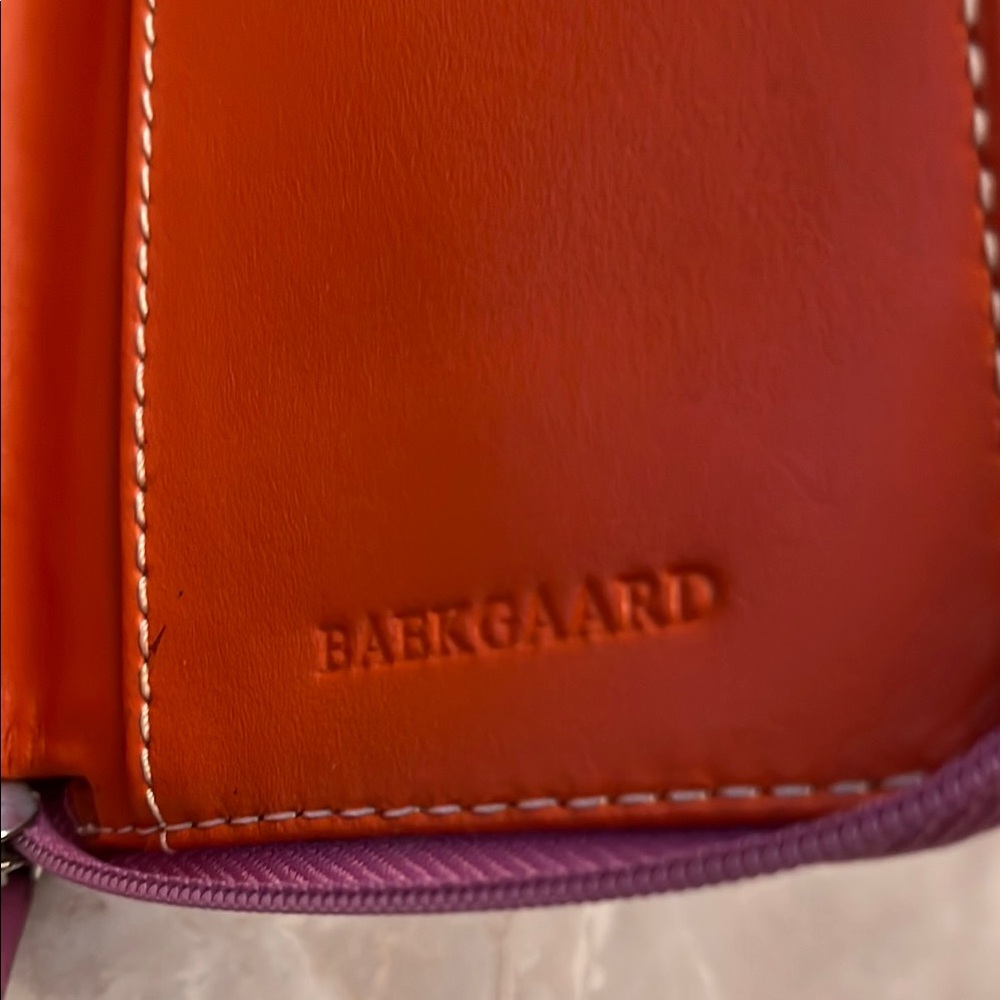 Baekgaard Pink Faux Leather Women's Wallet/Zip ID Card Holder - Picture 5 of 8